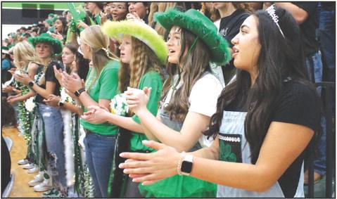 All fired up for the Clifton Independent School District’s 2023 Homecoming were students at the districtwide Green Out Pep Rally in the Clifton High School gym on Friday, September 1. Photo courtesy of Elijah S.