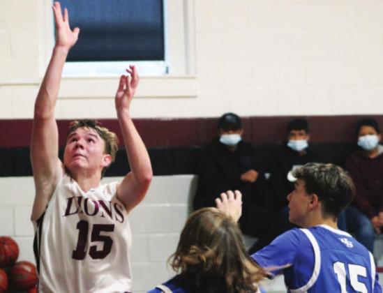 The Cranfills Gap Lions defeated the Walnut Spring Hornets, 47-29 Wednesday morning. Forrest Murphy/Clifton Record