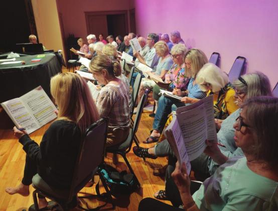The Bosque Chorale has been hard at work rehearsing selected choruses from Handel’s Messiah. The group will perform this Thursday at the BAC. Photo Courtesy of Bryan Davis