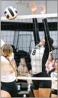 Lady Jackets knock off Mount Calm in four sets, open district Friday by hosting Kopperl