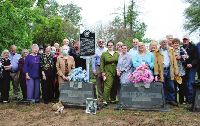 A sizeable crowd braved the rain to celebrate the dedication of Bosque County’s newest Texas State Historical Marker, placed in honor of Dr. Russell Daniel Holt. Ashley Barner | Meridian Tribune