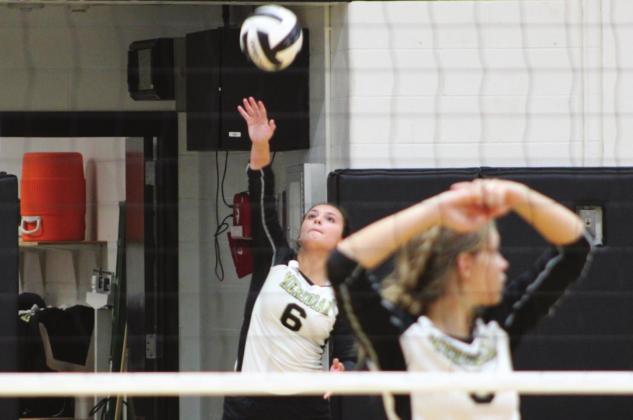 Lady Jackets serve up some points as they work their way to a playoff spot this year. Brook DeZavala | Meridian Tribune