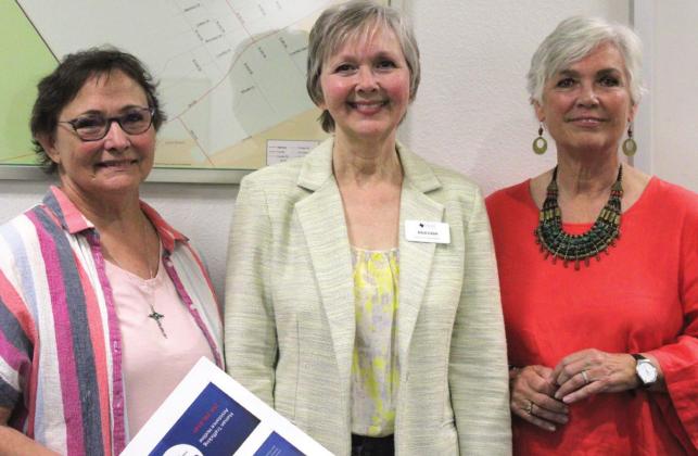 From left to right, Sally Griffiths, Julie Cash and Janet Jackson are spearheading efforts to bring human trafficking awareness and resources to Bosque County. Ashley Barner | Meridian Tribune