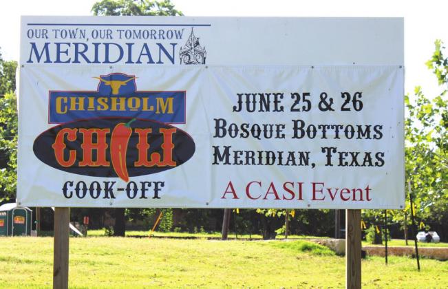 The first ever Chisholm Chili Cookoff will offer guests music, food and entertainment. The fun starts June 25 at Bosque Bottoms in Meridian. Ashley Barner | Meridian Tribune