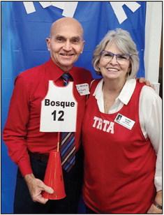 Bosque County RTA President Doug Hennig and District 12 RTA President Jo Ann Sugg meet up at the Texas Retired Teachers Association meeting in Waco this past month. Courtesy Photo