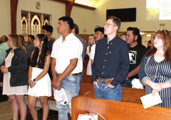 Meridian High School seniors attended baccalaureate services at First United Methodist Church on Sunday where their family and the community celebrated collectively celebrated their achievements. Ashley Barner | Meridian Tribune