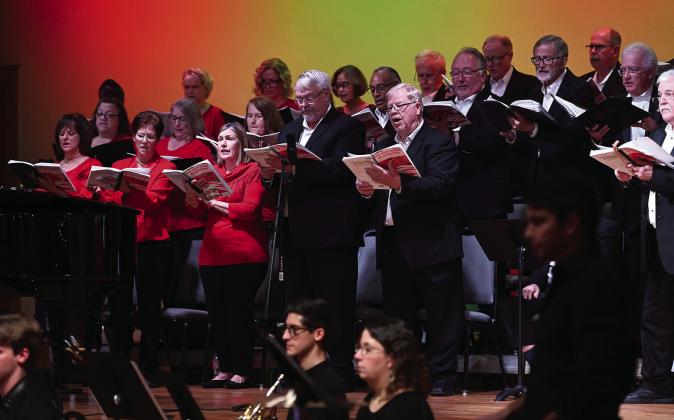 The Bosque Chorale performed its annual Christmas concert in the Frazier Performance Hall at the Bosque Arts Center on Thursday, December 8. Photo courtesy of Chisholm Country magazine